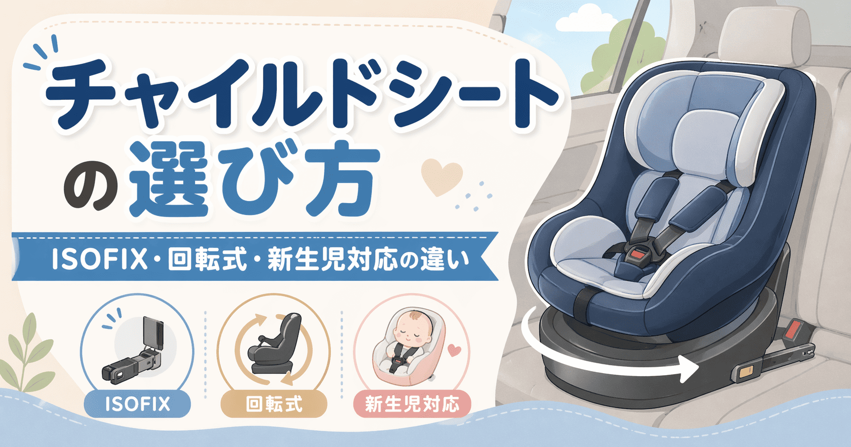 チャイルドシートの選び方という記事のサムネイル画像